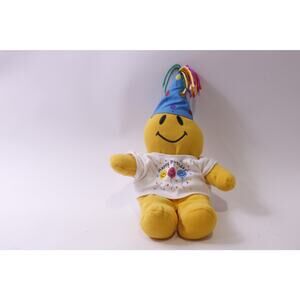 Smiley Face, Happy Birthday, Plush, Stuffed Animal, Gift Idea, ~ 250826-WH 537